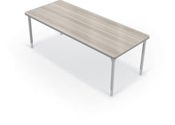 Hierarchy Rectangular School Activity Table (72"W x 30"D) HPL Top - Height Adjustable Legs by MooreCo