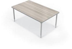 Hierarchy Rectangular School Activity Table (60"W x 36"D) HPL Top - Height Adjustable Legs by MooreCo