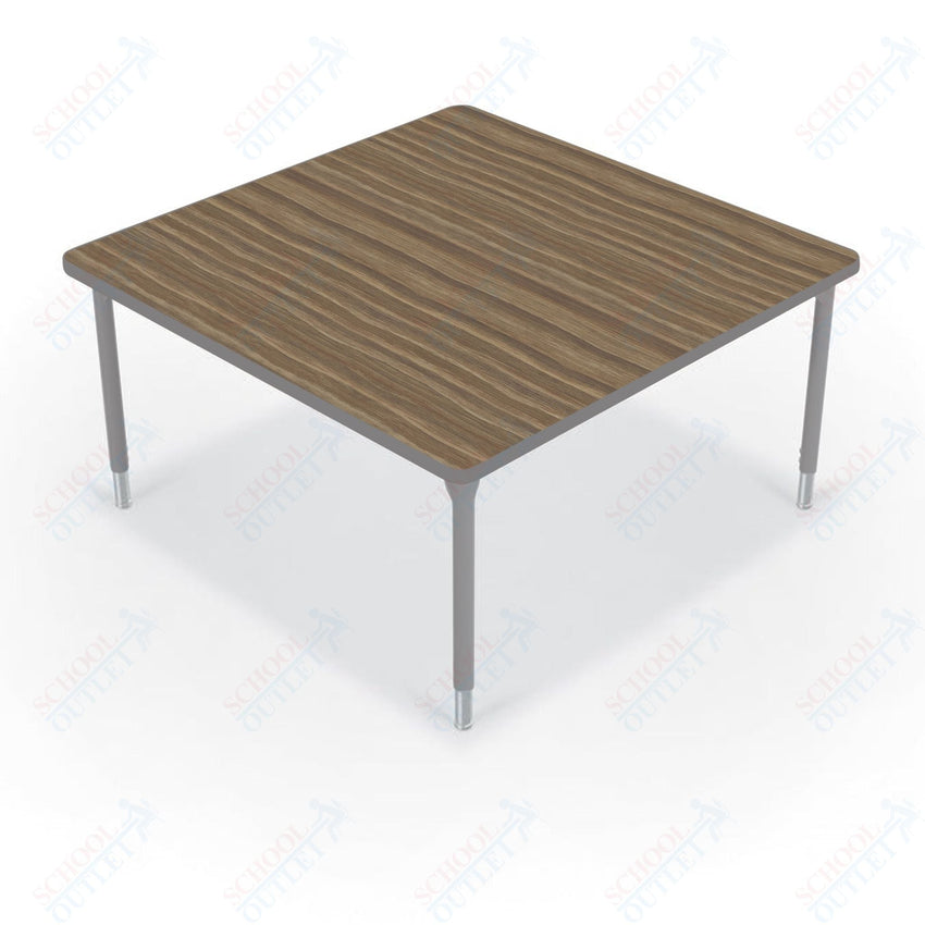 Hierarchy Square School Activity Table (48"W x 48"D) HPL Top - Height Adjustable Legs by MooreCo - SchoolOutlet