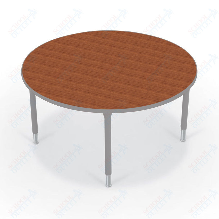 Hierarchy Round School Activity Table (42"Diameter) HPL Top - Height Adjustable Legs by MooreCo - SchoolOutlet