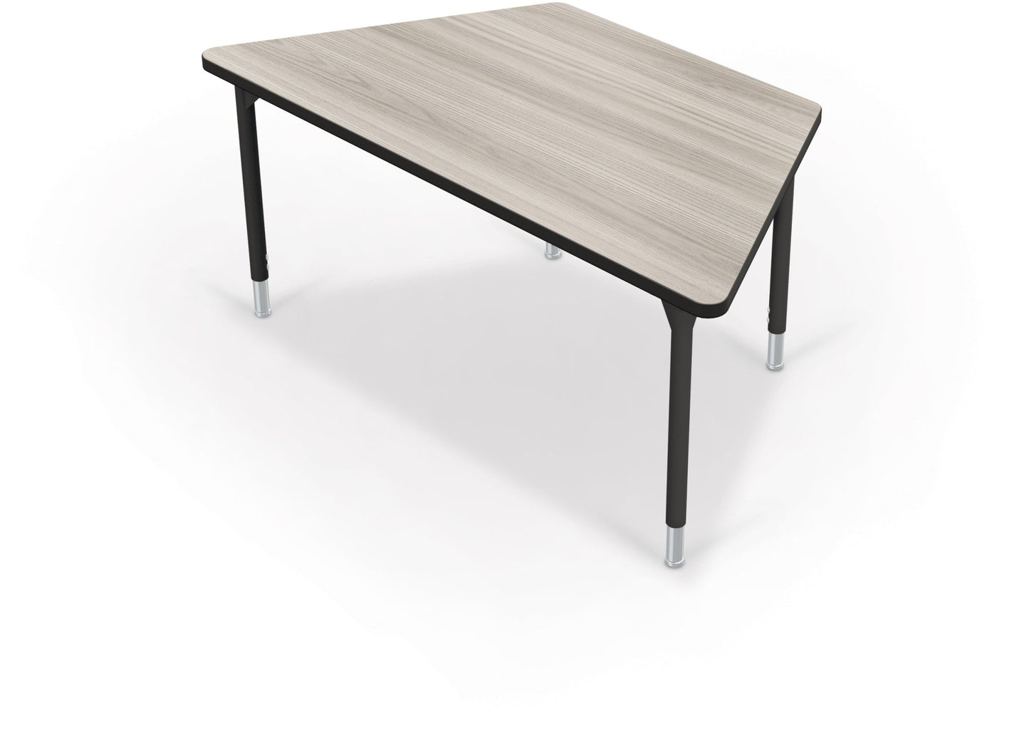 Hierarchy Trapezoid School Activity Table (60"W x 30"D) HPL Top - Height Adjustable Legs by MooreCo - SchoolOutlet