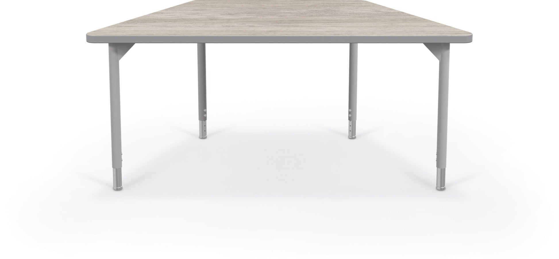 Hierarchy Trapezoid School Activity Table (60"W x 30"D) HPL Top - Height Adjustable Legs by MooreCo - SchoolOutlet