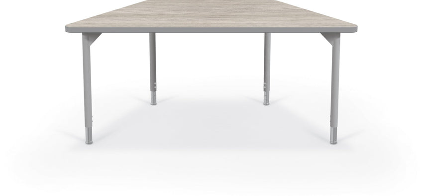 Hierarchy Trapezoid School Activity Table (60"W x 30"D) HPL Top - Height Adjustable Legs by MooreCo - SchoolOutlet