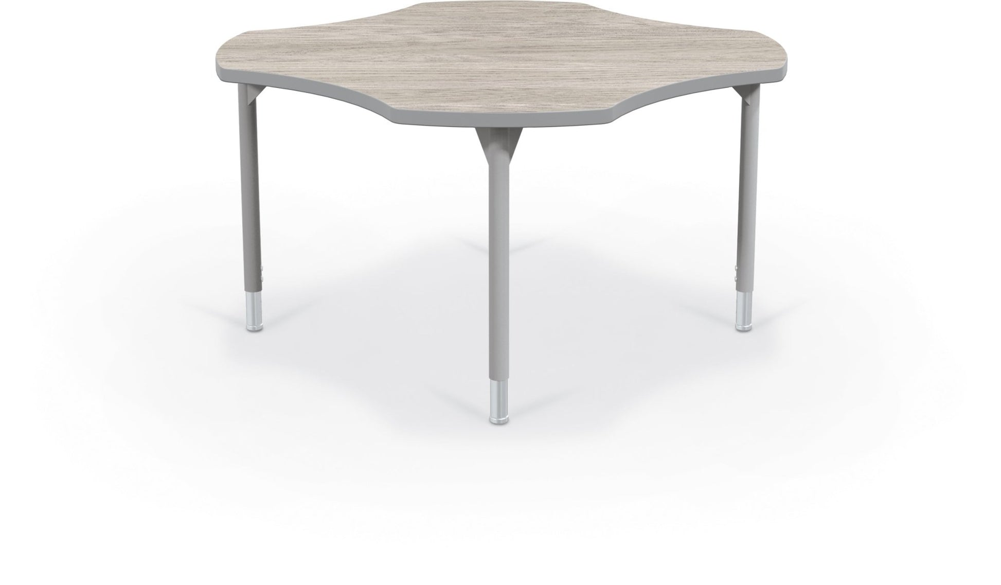 Hierarchy Clover School Activity Table (48"W x 48"D) HPL Top - Height Adjustable Legs by MooreCo - SchoolOutlet