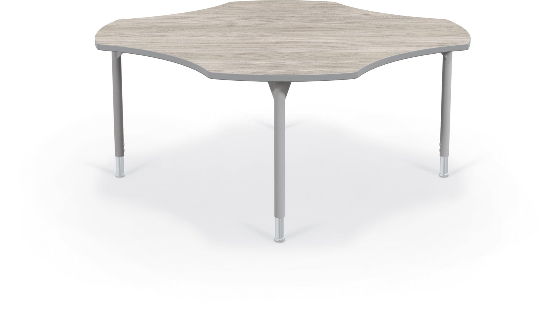 Hierarchy Clover School Activity Table (60"W x 60"D) HPL Top - Height Adjustable Legs by MooreCo - SchoolOutlet