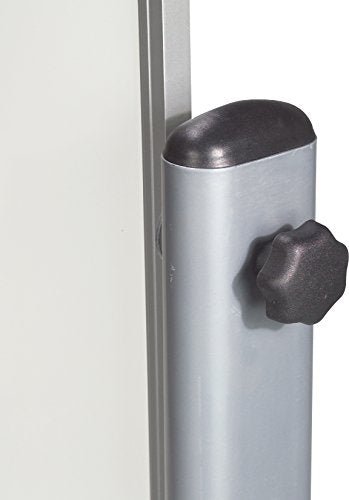 MooreCo 669RH - DD Platinum Mobile Reversible Porcelain Steel Magnetic Whiteboard Easel - Panel Size 48"H x 96"W (MOR - 669RH - DD) - SchoolOutlet