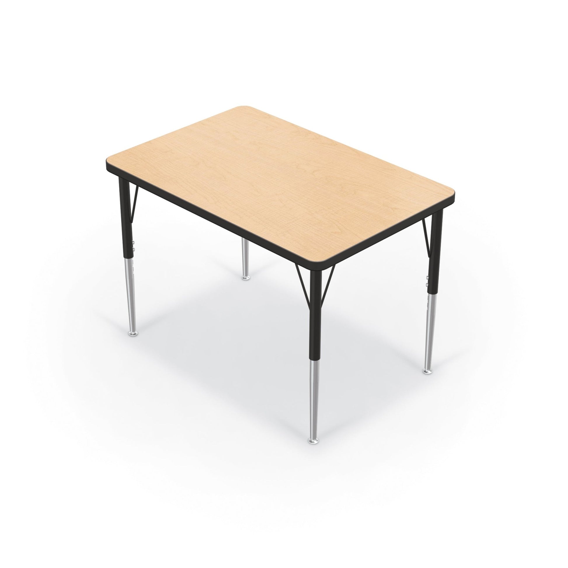 Mooreco Activity Table - 24"D x 36"W - Rectangle - Black Edgeband (Mooreco 90527-A) - SchoolOutlet