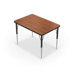 Mooreco Activity Table - 24"D x 36"W - Rectangle - Black Edgeband (Mooreco 90527-A)