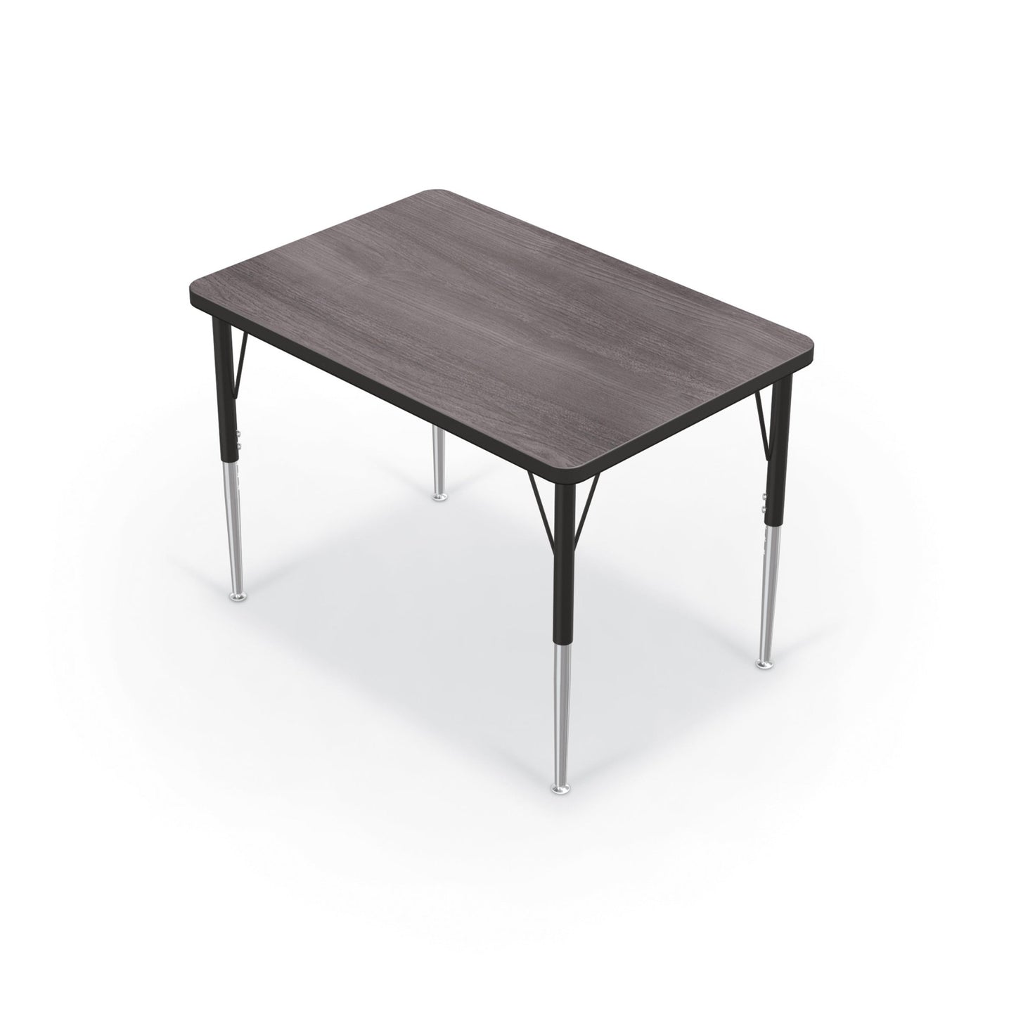 Mooreco Activity Table - 24"D x 36"W - Rectangle - Black Edgeband (Mooreco 90527-A) - SchoolOutlet
