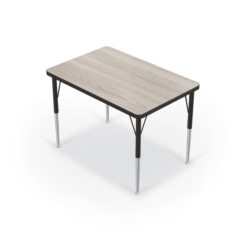 Mooreco Activity Table - 24"D x 36"W - Rectangle - Black Edgeband (Mooreco 90527-A) - SchoolOutlet