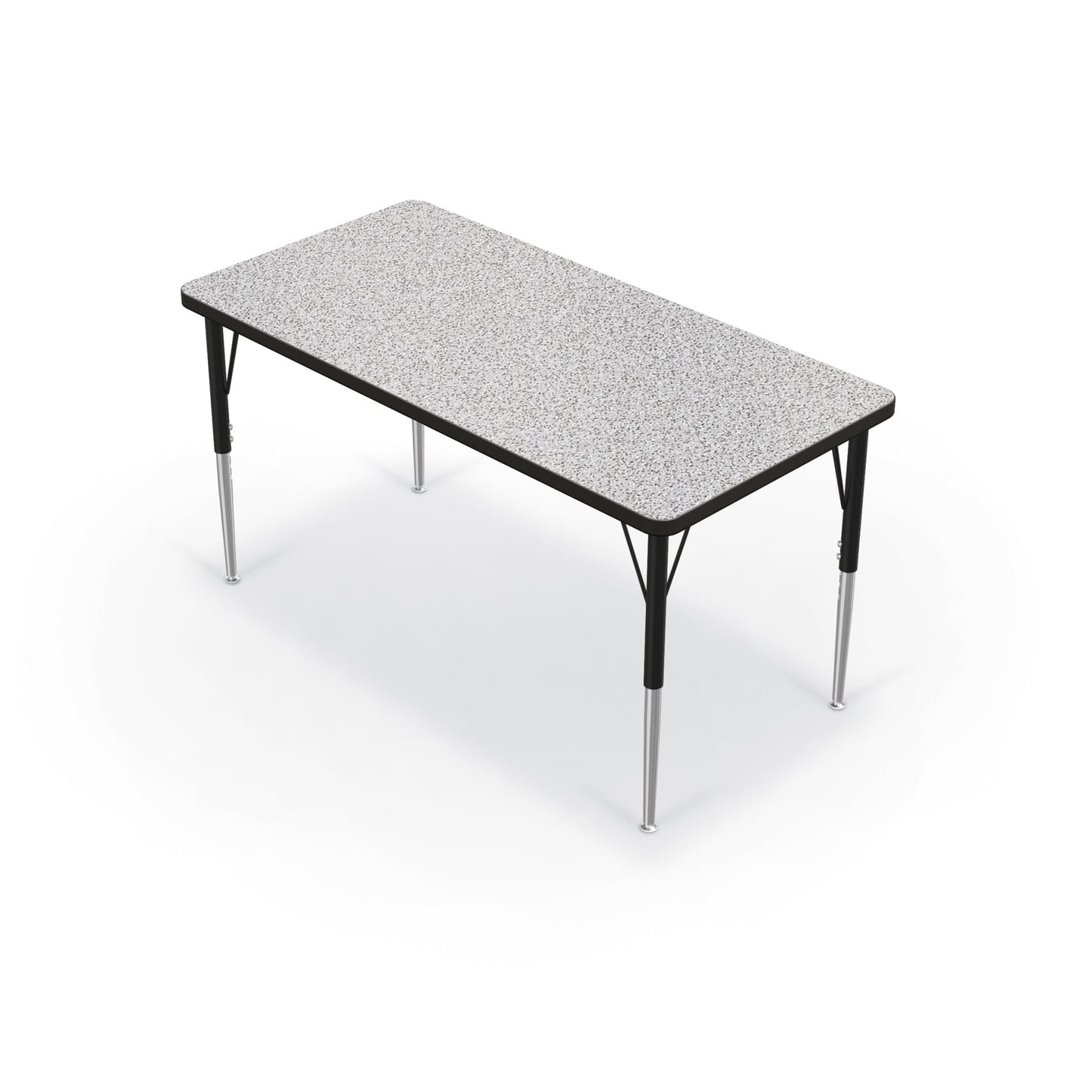 Mooreco Activity Table - 24"D x 48"W - Rectangle - Black Edgeband (Mooreco 90527-B) - SchoolOutlet