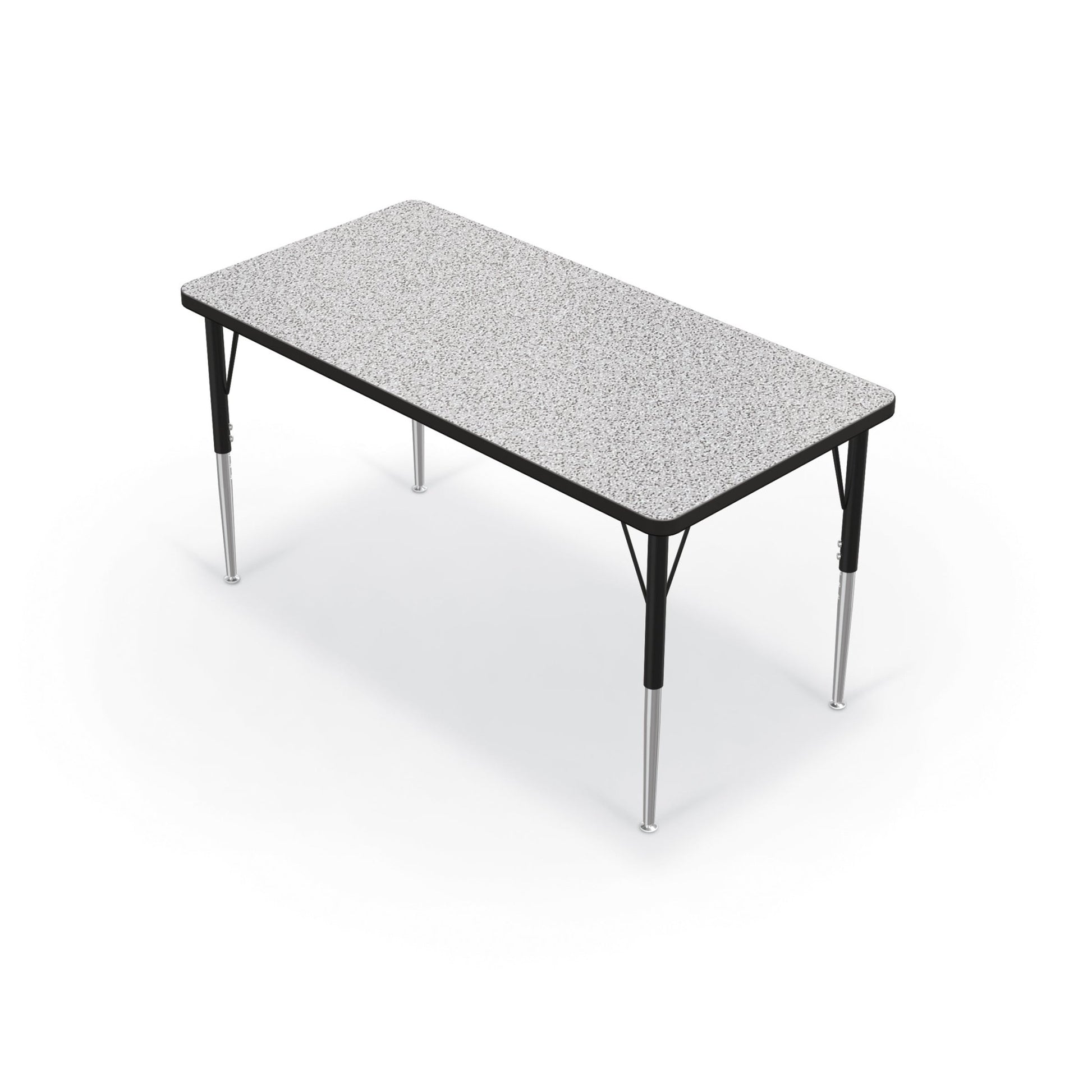 Mooreco Activity Table - 24"D x 48"W - Rectangle - Black Edgeband (Mooreco 90527-B) - SchoolOutlet