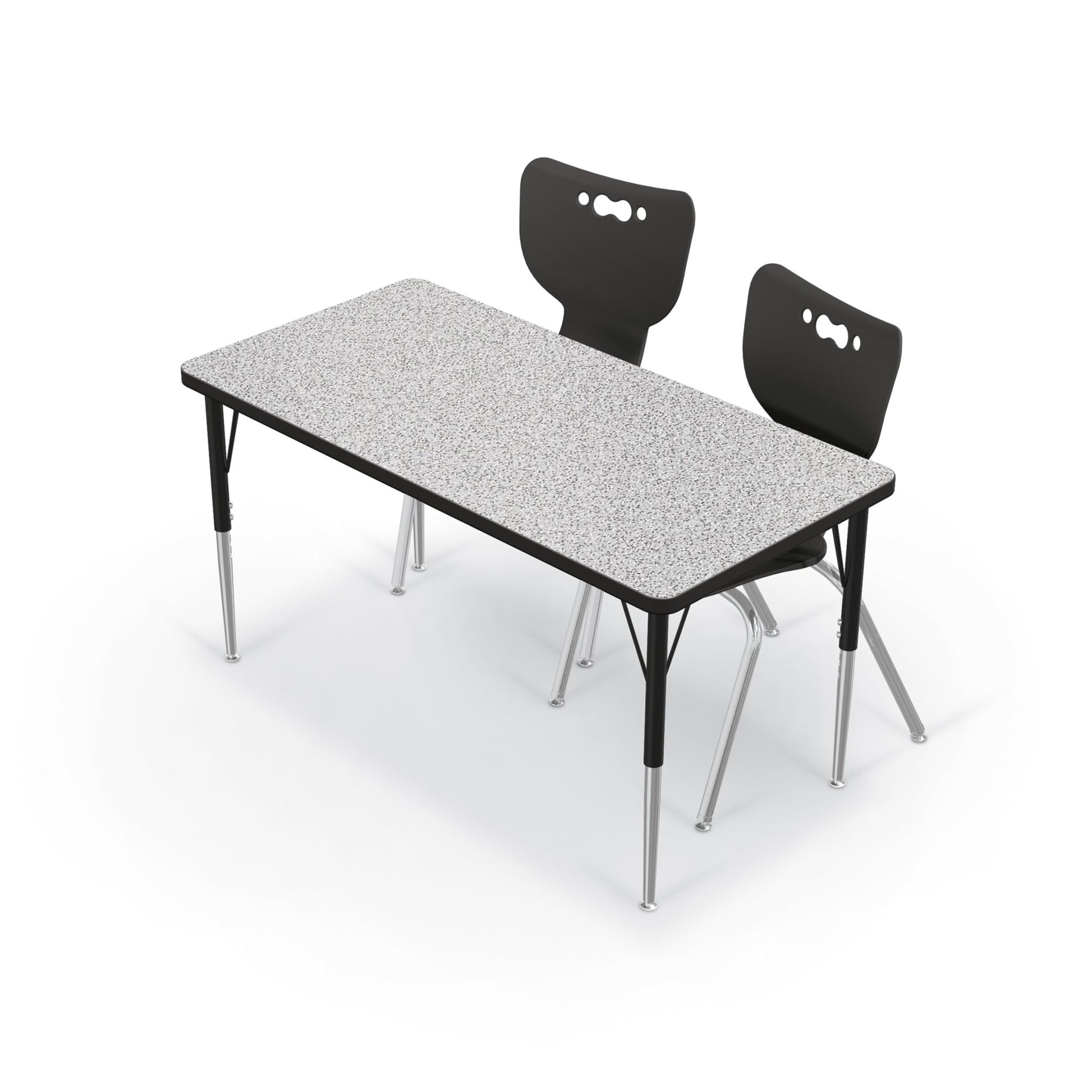 Mooreco Activity Table - 24"D x 48"W - Rectangle - Black Edgeband (Mooreco 90527-B) - SchoolOutlet