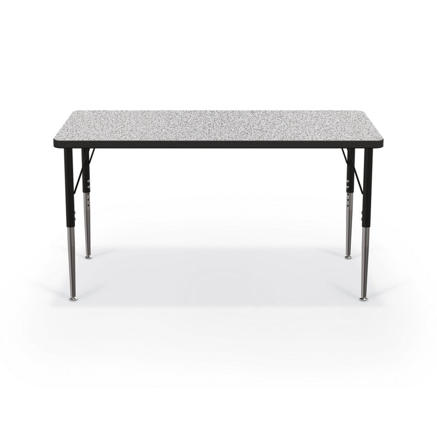 Mooreco Activity Table - 24"D x 48"W - Rectangle - Black Edgeband (Mooreco 90527-B) - SchoolOutlet