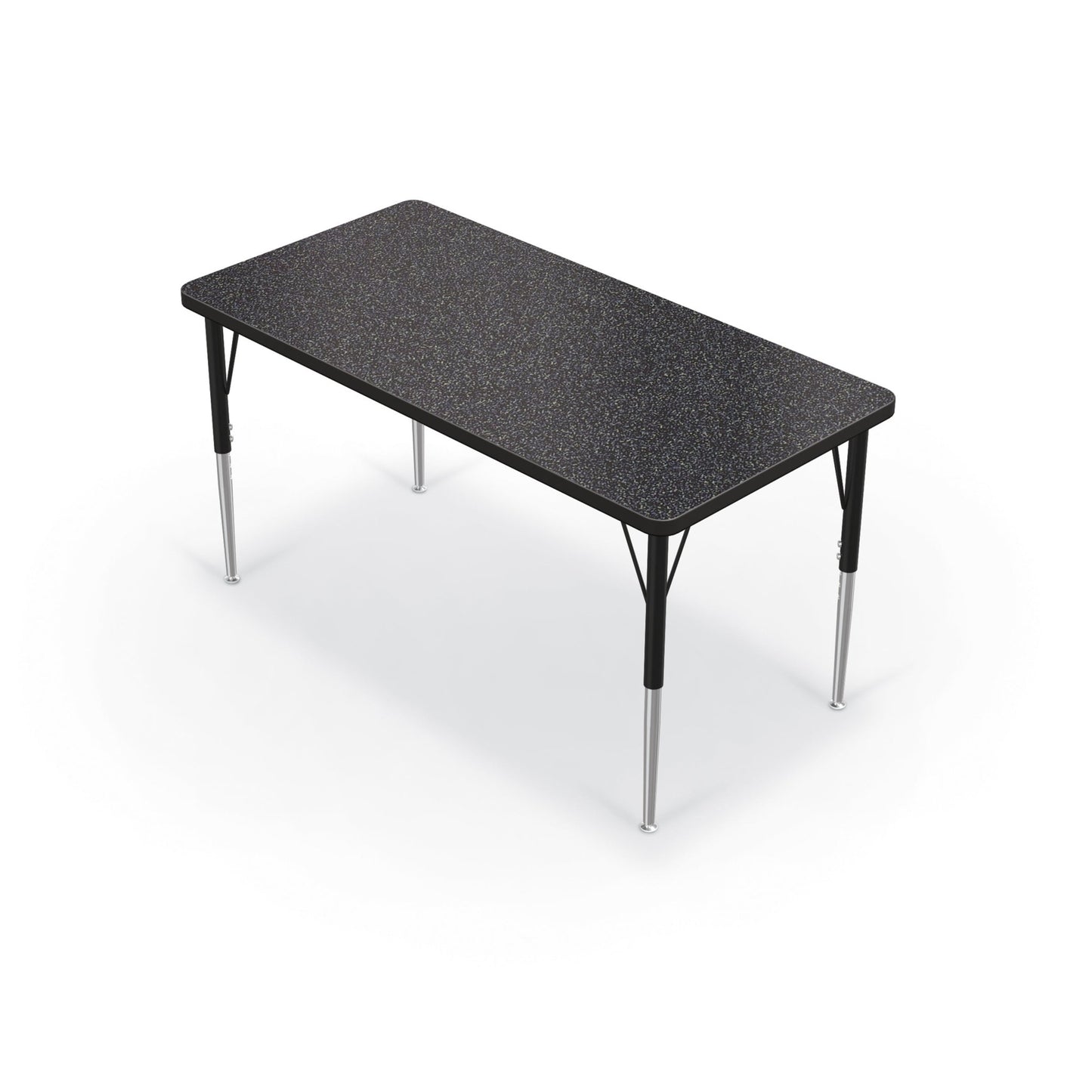 Mooreco Activity Table - 24"D x 48"W - Rectangle - Black Edgeband (Mooreco 90527-B) - SchoolOutlet