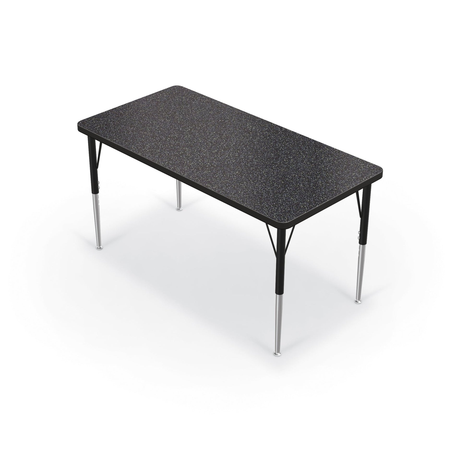 Mooreco Activity Table - 24"D x 48"W - Rectangle - Black Edgeband (Mooreco 90527-B) - SchoolOutlet
