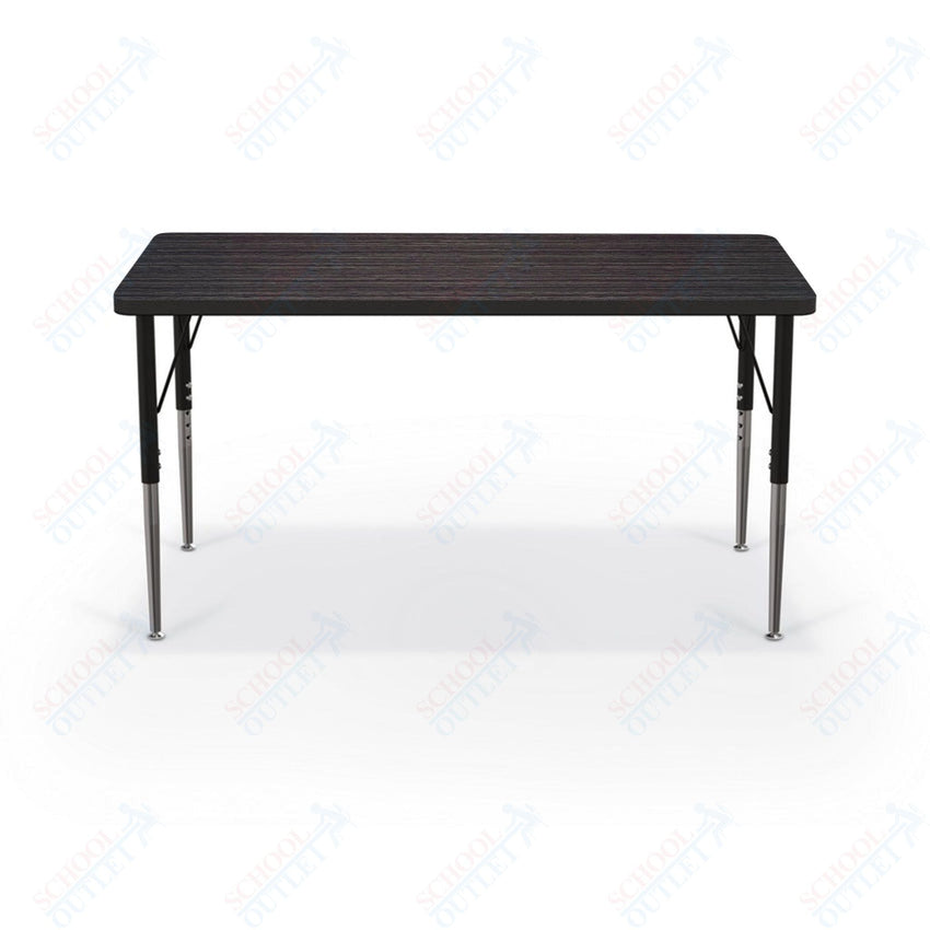 Mooreco Activity Table - 24"D x 48"W - Rectangle - Black Edgeband (Mooreco 90527 - B) - SchoolOutlet