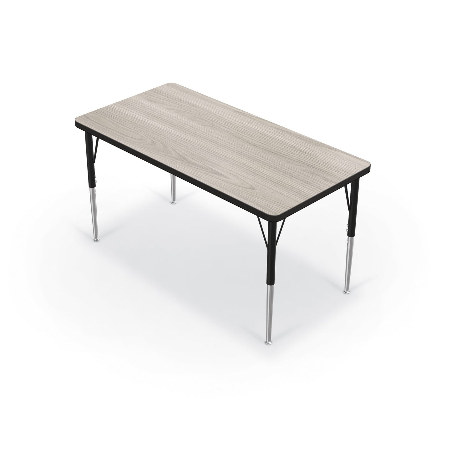 Mooreco Activity Table - 24"D x 48"W - Rectangle - Black Edgeband (Mooreco 90527-B) - SchoolOutlet