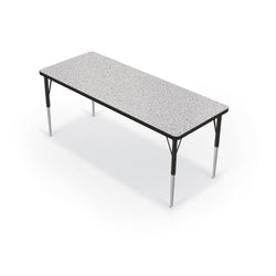Mooreco Activity Table - 24"D x 60"W - Rectangle - Black Edgeband (Mooreco 90527-C)
