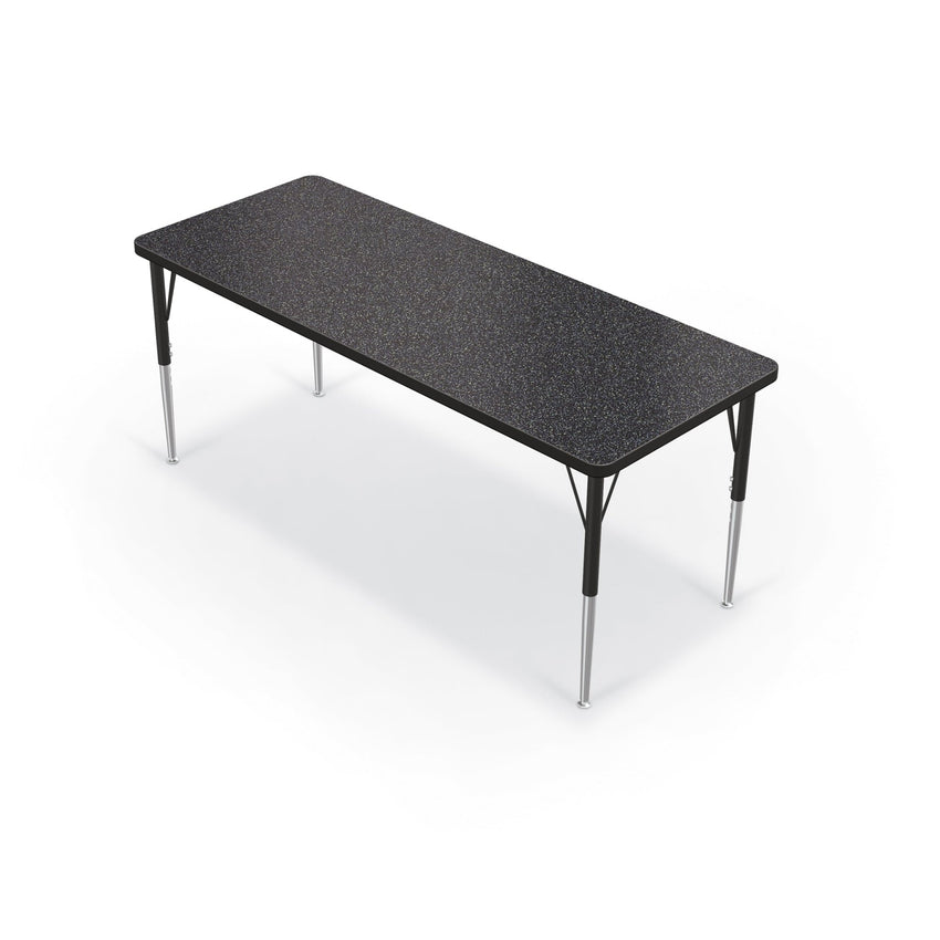 Mooreco Activity Table - 24"D x 60"W - Rectangle - Black Edgeband (Mooreco 90527-C) - SchoolOutlet