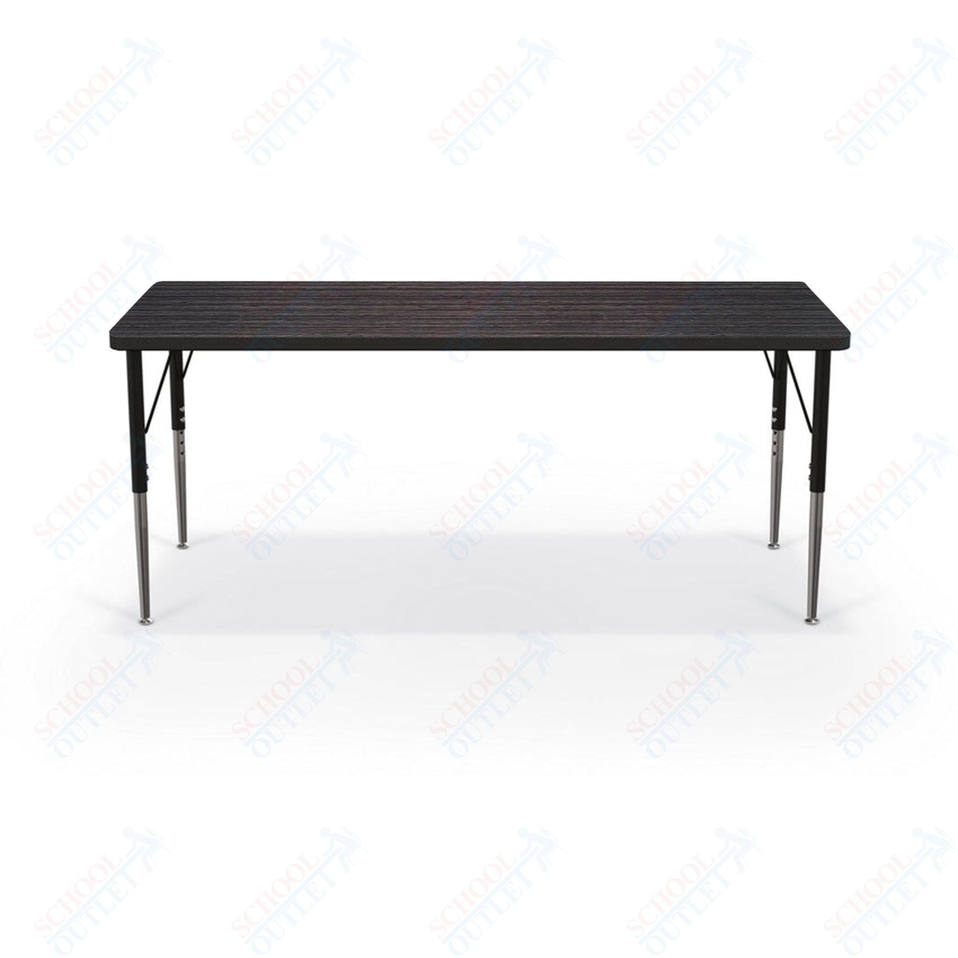 Mooreco Activity Table - 24"D x 60"W - Rectangle - Black Edgeband (Mooreco 90527 - C) - SchoolOutlet
