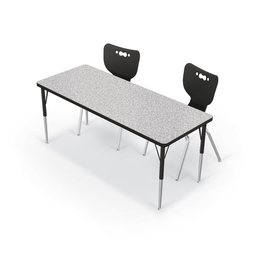 Mooreco Activity Table - 24"D x 60"W - Rectangle - Black Edgeband (Mooreco 90527-C) - SchoolOutlet