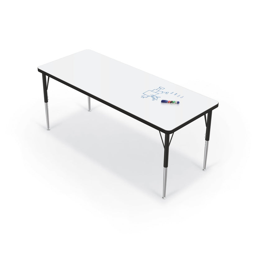 Mooreco Activity Table - 24"D x 60"W - Rectangle - Black Edgeband (Mooreco 90527-C) - SchoolOutlet