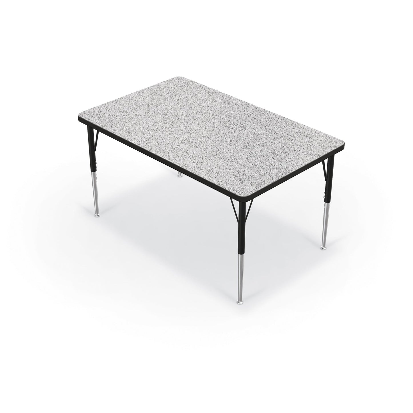Mooreco Activity Table - 30"D x 48"W - Rectangle - Black Edgeband (Mooreco 90527-D) - SchoolOutlet