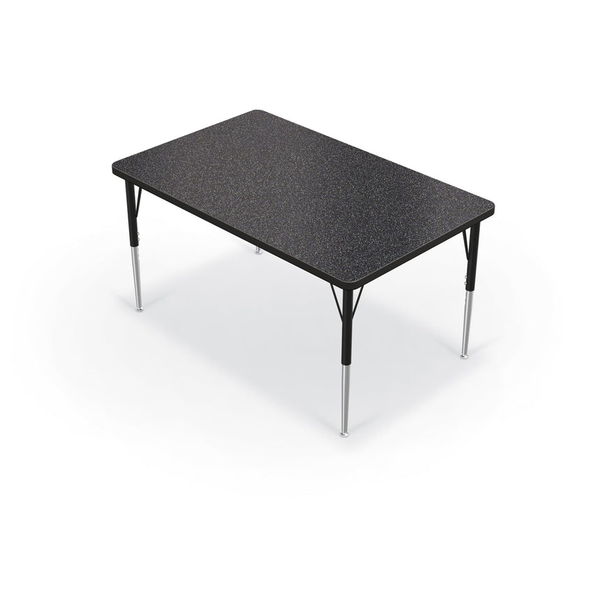 Mooreco Activity Table - 30"D x 48"W - Rectangle - Black Edgeband (Mooreco 90527-D) - SchoolOutlet