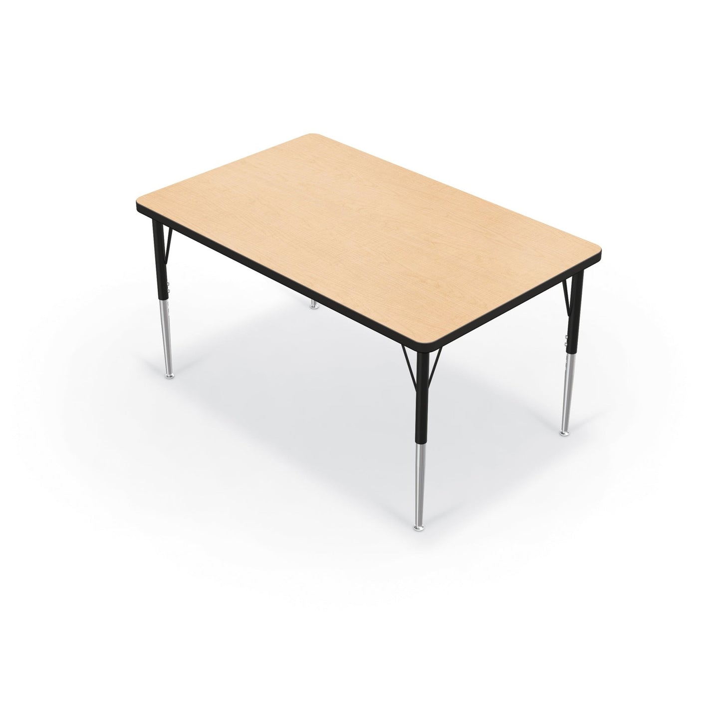 Mooreco Activity Table - 30"D x 48"W - Rectangle - Black Edgeband (Mooreco 90527-D) - SchoolOutlet