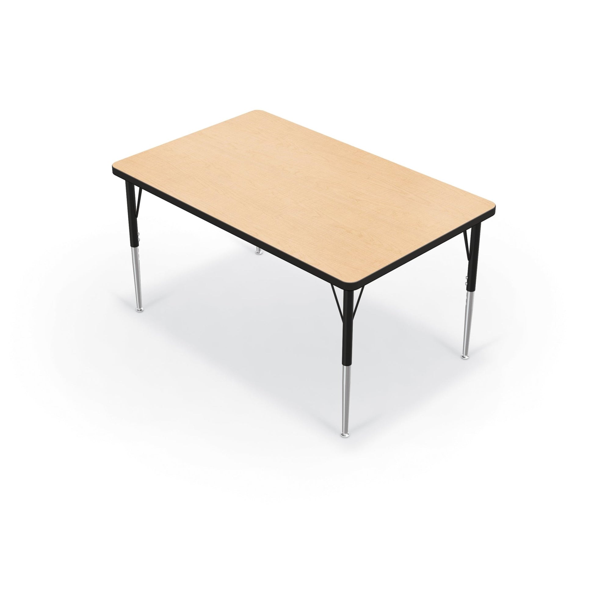 Mooreco Activity Table - 30"D x 48"W - Rectangle - Black Edgeband (Mooreco 90527-D) - SchoolOutlet