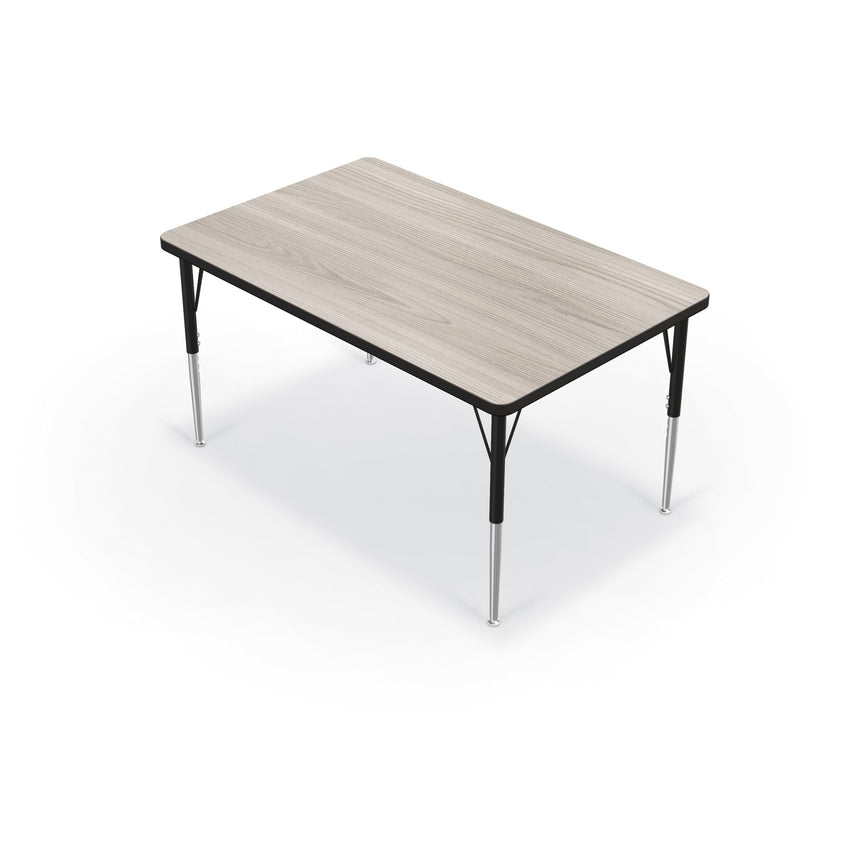 Mooreco Activity Table - 30"D x 48"W - Rectangle - Black Edgeband (Mooreco 90527-D) - SchoolOutlet