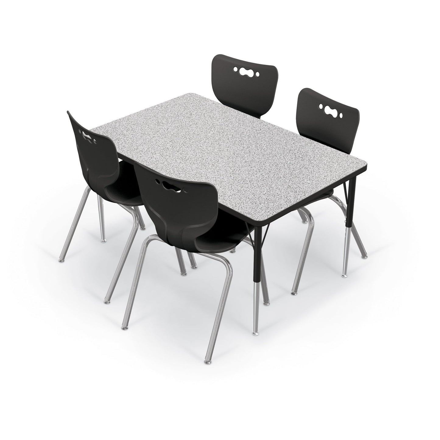 Mooreco Activity Table - 30"D x 48"W - Rectangle - Black Edgeband (Mooreco 90527-D) - SchoolOutlet