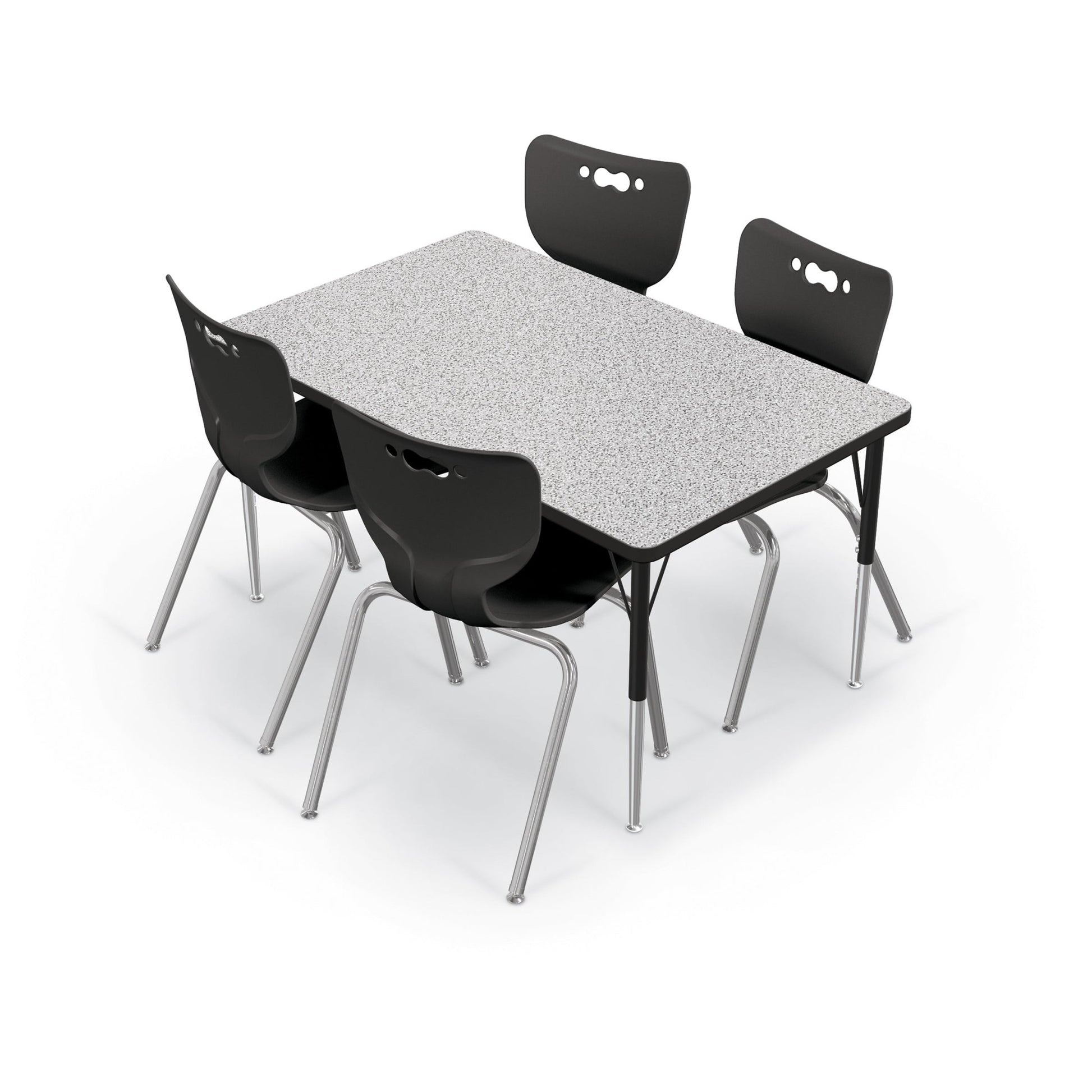Mooreco Activity Table - 30"D x 48"W - Rectangle - Black Edgeband (Mooreco 90527-D) - SchoolOutlet