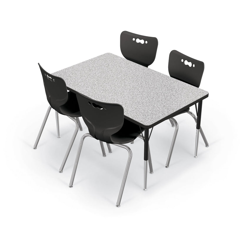 Mooreco Activity Table - 30"D x 48"W - Rectangle - Black Edgeband (Mooreco 90527-D) - SchoolOutlet
