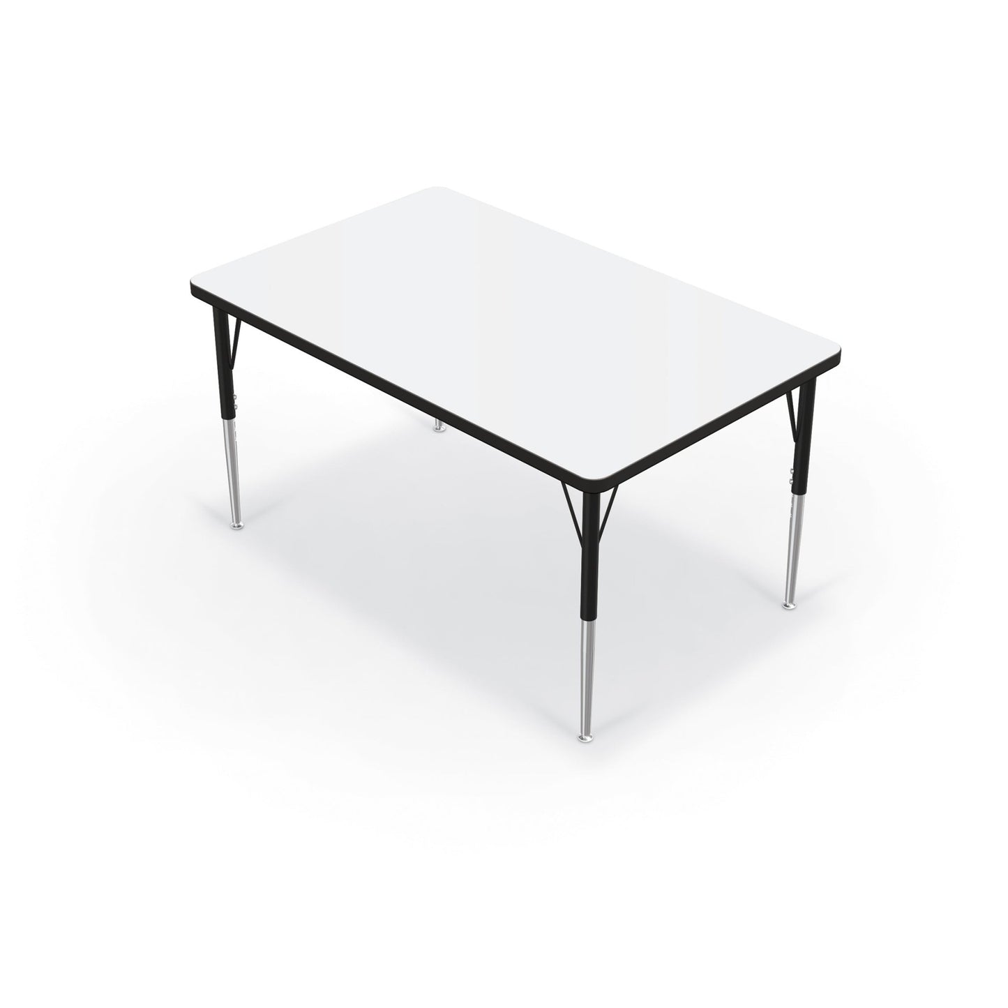 Mooreco Activity Table - 30"D x 48"W - Rectangle - Black Edgeband (Mooreco 90527-D) - SchoolOutlet