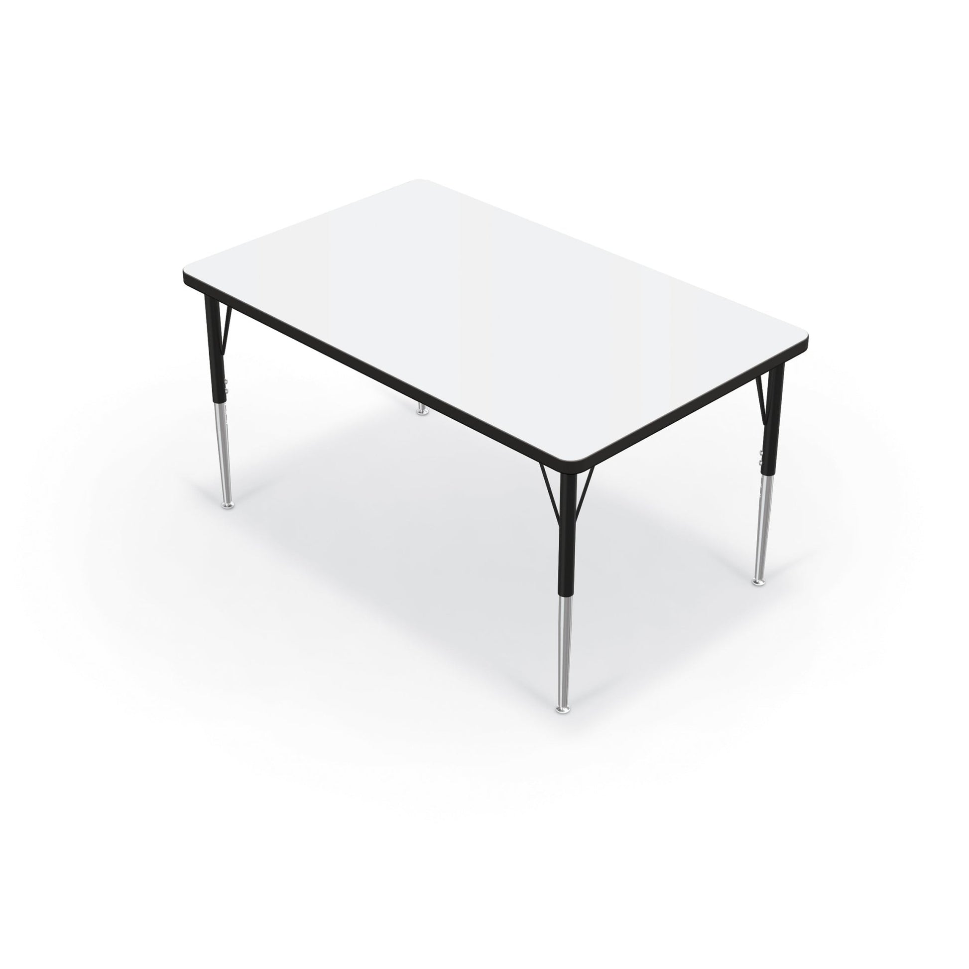 Mooreco Activity Table - 30"D x 48"W - Rectangle - Black Edgeband (Mooreco 90527-D) - SchoolOutlet