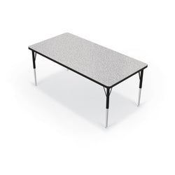 Mooreco Activity Table - 30"D x 60"W - Rectangle - Black Edgeband (Mooreco 90527-E)