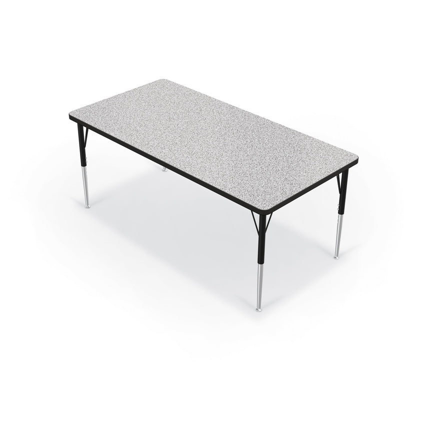 Mooreco Activity Table - 30"D x 60"W - Rectangle - Black Edgeband (Mooreco 90527-E) - SchoolOutlet