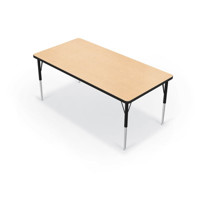 Mooreco Activity Table - 30"D x 60"W - Rectangle - Black Edgeband (Mooreco 90527-E) - SchoolOutlet