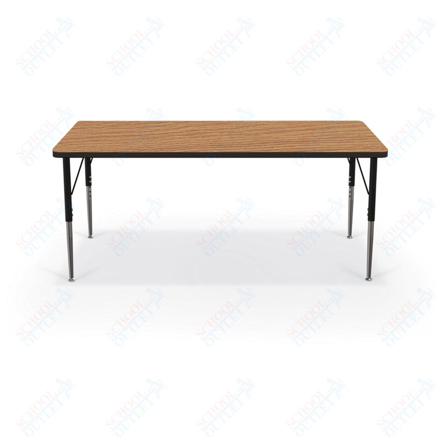 Mooreco Activity Table - 30"D x 60"W - Rectangle - Black Edgeband (Mooreco 90527 - E) - SchoolOutlet