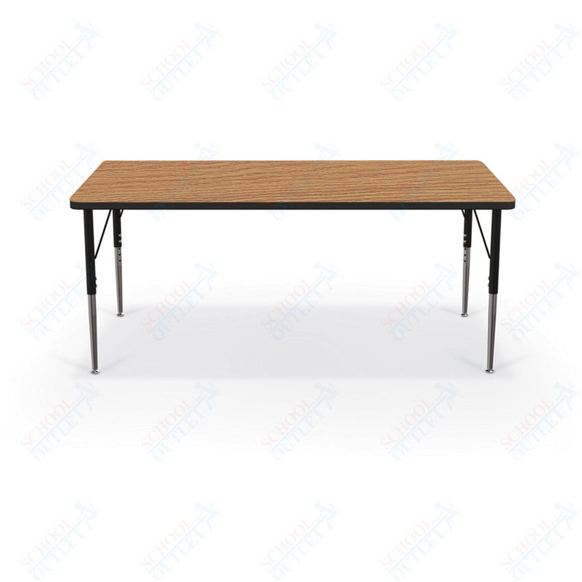 Mooreco Activity Table - 30"D x 60"W - Rectangle - Black Edgeband (Mooreco 90527 - E) - SchoolOutlet