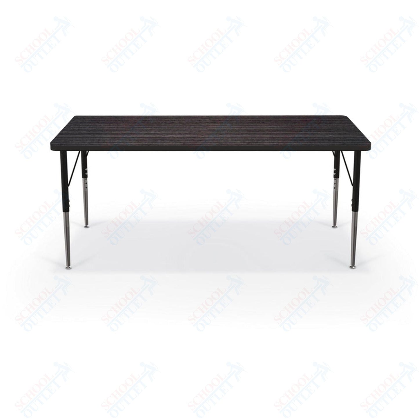Mooreco Activity Table - 30"D x 60"W - Rectangle - Black Edgeband (Mooreco 90527 - E) - SchoolOutlet