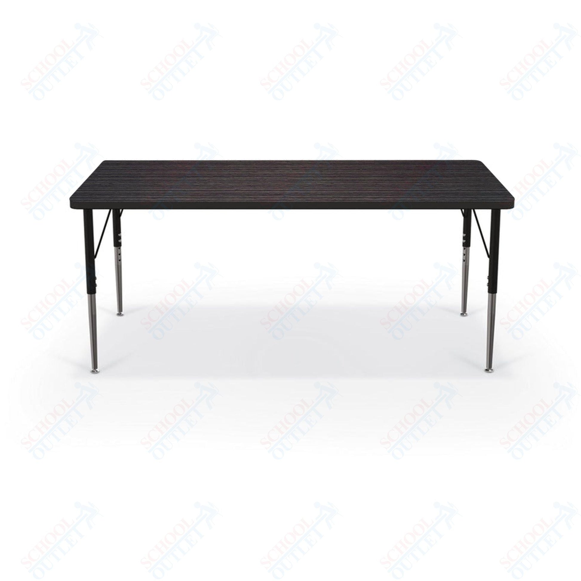 Mooreco Activity Table - 30"D x 60"W - Rectangle - Black Edgeband (Mooreco 90527 - E) - SchoolOutlet