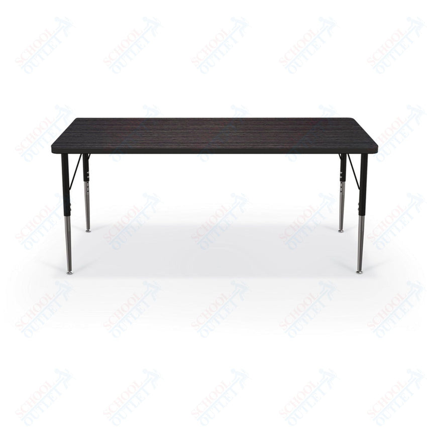Mooreco Activity Table - 30"D x 60"W - Rectangle - Black Edgeband (Mooreco 90527 - E) - SchoolOutlet