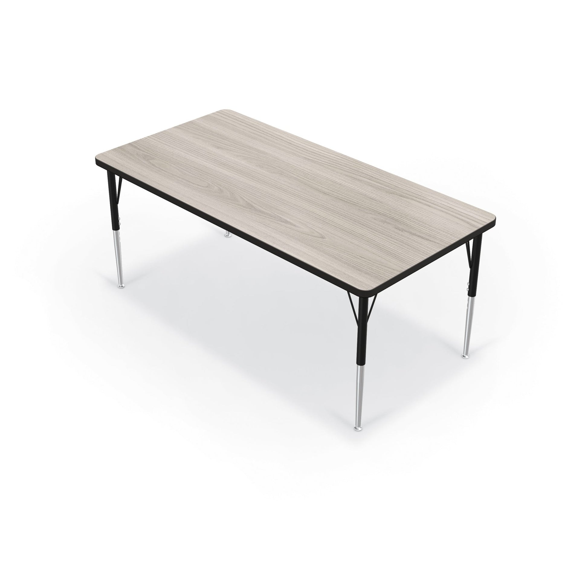 Mooreco Activity Table - 30"D x 60"W - Rectangle - Black Edgeband (Mooreco 90527-E) - SchoolOutlet