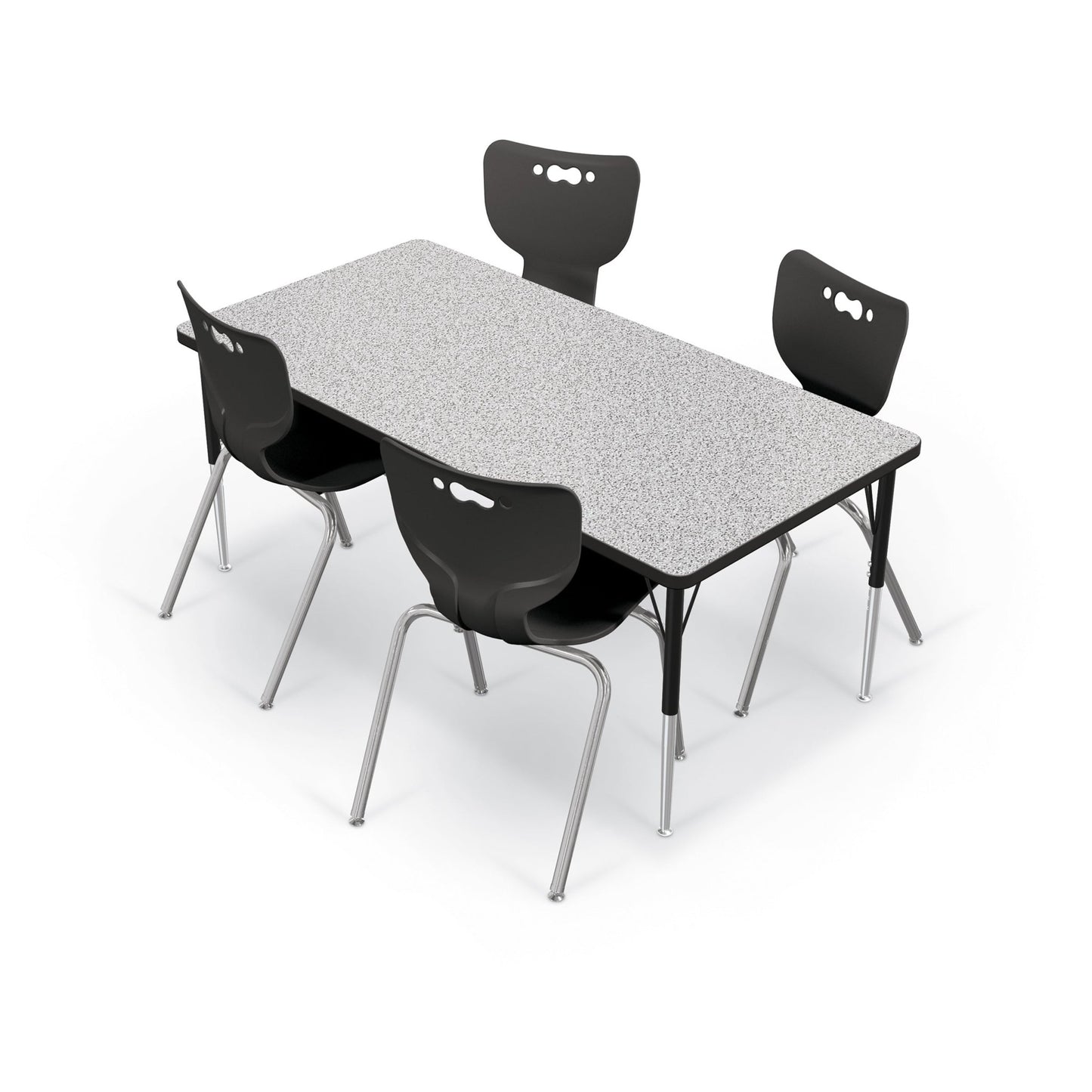Mooreco Activity Table - 30"D x 60"W - Rectangle - Black Edgeband (Mooreco 90527-E) - SchoolOutlet