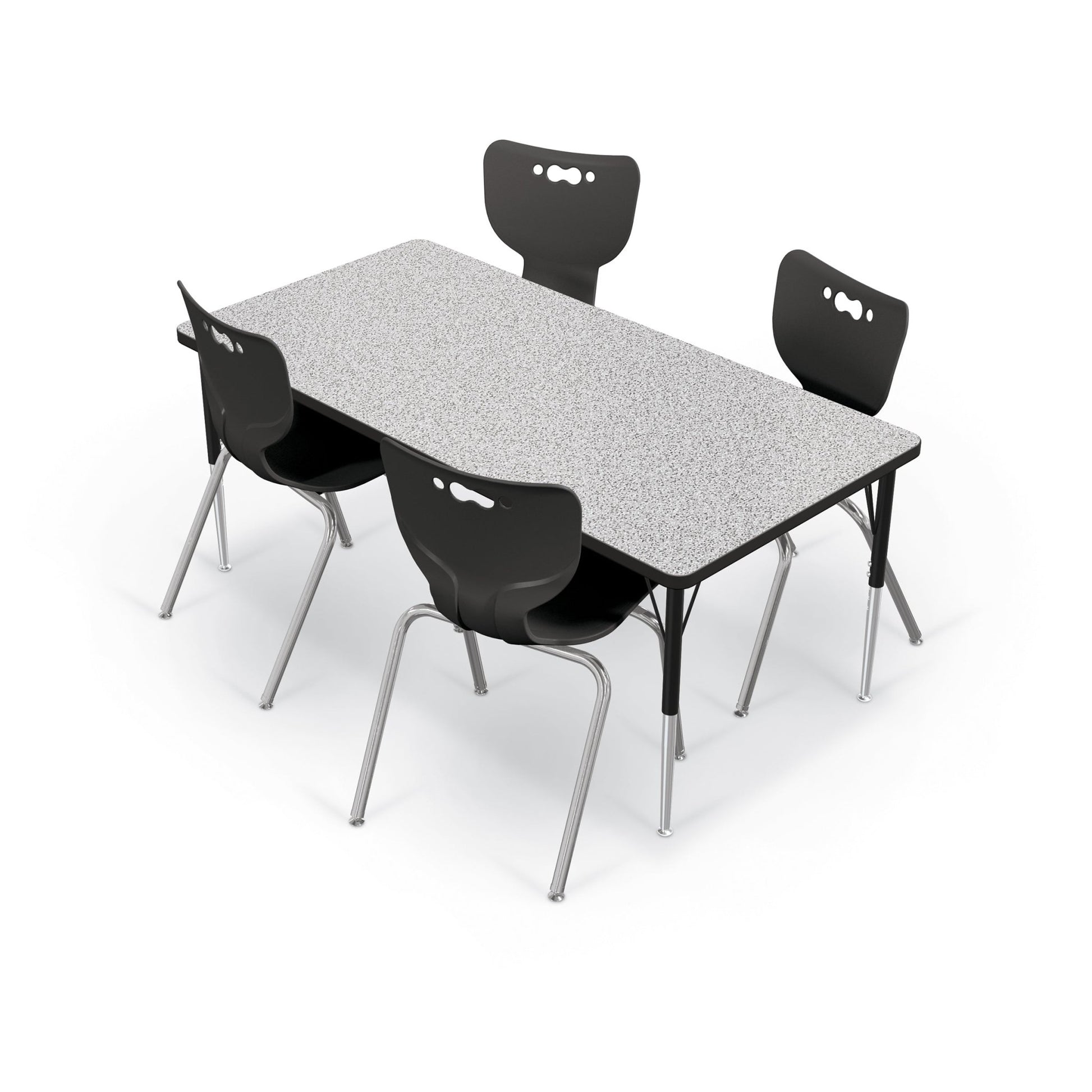 Mooreco Activity Table - 30"D x 60"W - Rectangle - Black Edgeband (Mooreco 90527-E) - SchoolOutlet