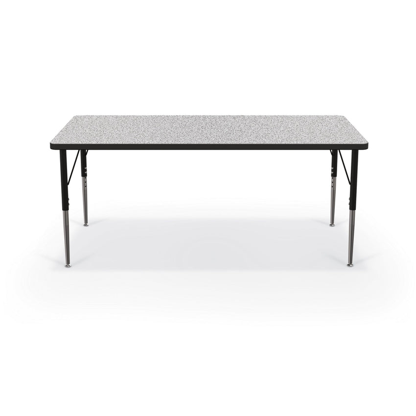 Mooreco Activity Table - 30"D x 60"W - Rectangle - Black Edgeband (Mooreco 90527-E) - SchoolOutlet