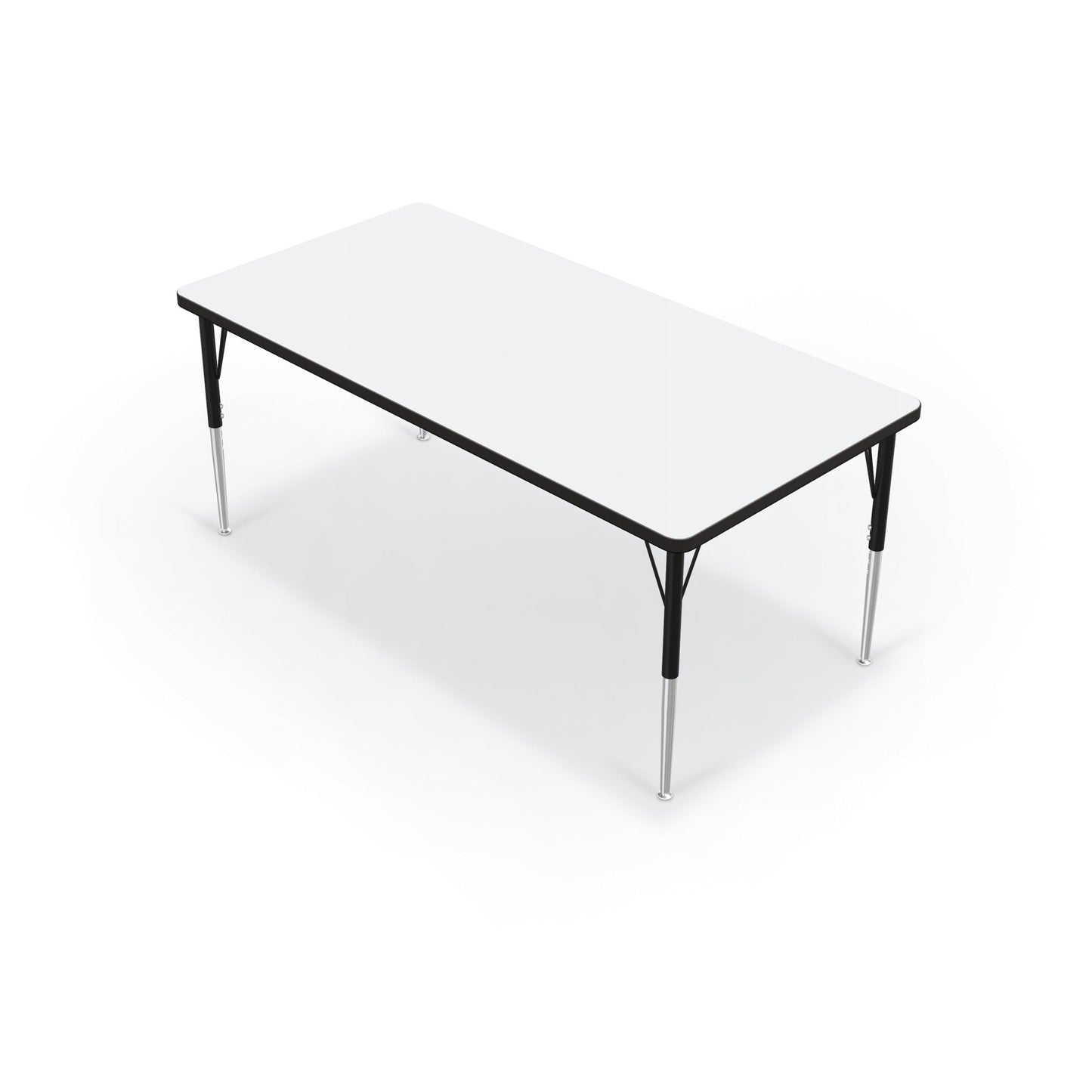 Mooreco Activity Table - 30"D x 60"W - Rectangle - Black Edgeband (Mooreco 90527-E) - SchoolOutlet